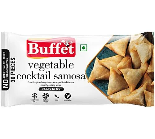 Buffet Veg Cocktail Mini Samosa 300 g (30 pcs)